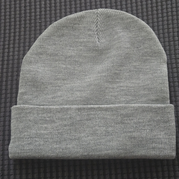 Ed Hardy Gray Beanie with Tiger and Rose Embroidery - Picture 2 of 5